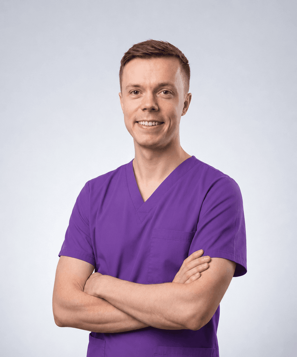 Portrait of Dr Ross Johnston, dentist at Wisteria House