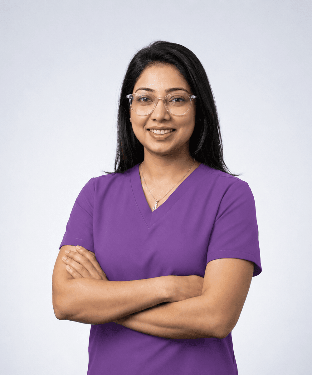 Portrait of Dr Sana Shakeel, dentist at Wisteria House