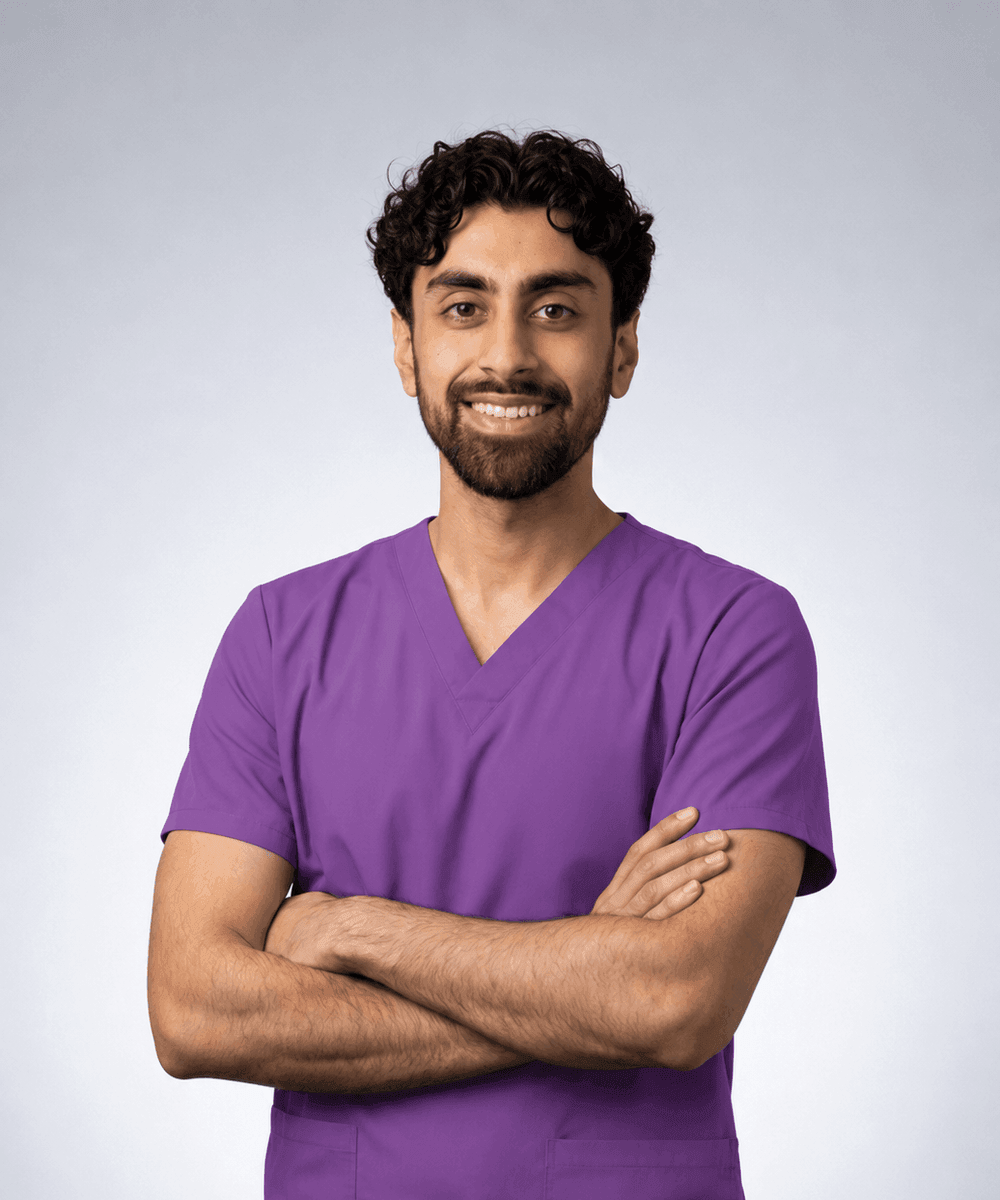 Portrait of Dr Shivam Tomar, dentist at Wisteria House